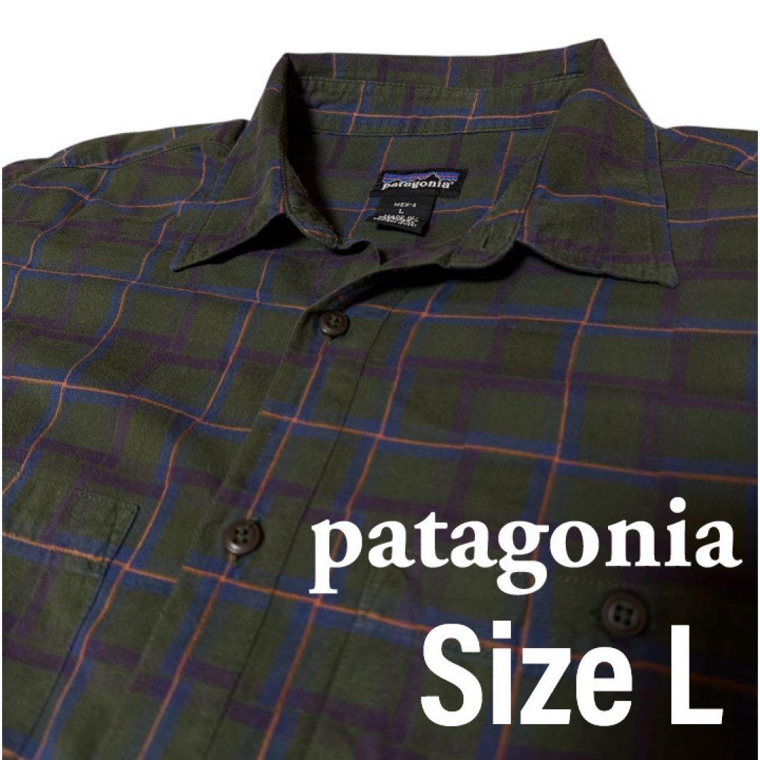 00s patagonia フランネル チェック シャツ ポルトガル製