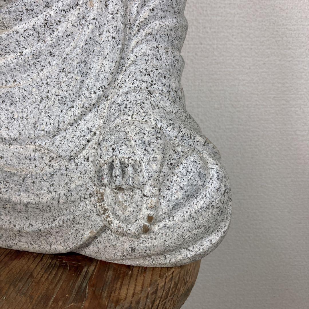 弘法大師 空海 坐像 御影石 石像 彫刻 石仏 野仏 仏像 真言宗 - メルカリ