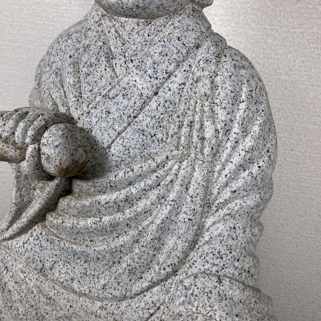 弘法大師 空海 坐像 御影石 石像 彫刻 石仏 野仏 仏像 真言宗 - メルカリ