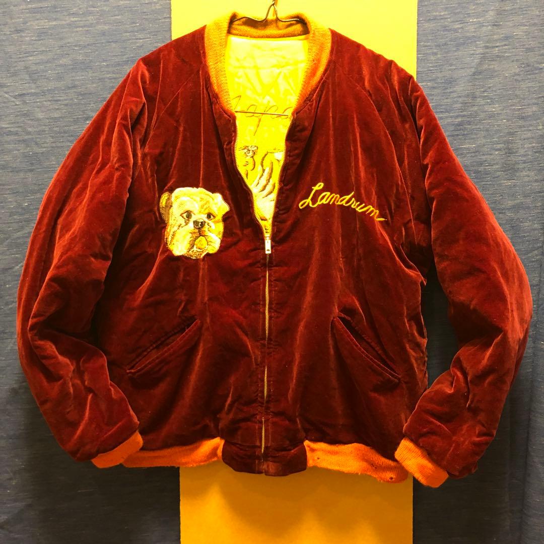 TOYO 港商スペシャル スカジャン 別珍 港商 スペシャルエディション 別珍スカジャン “Stencil Paint” TOYO