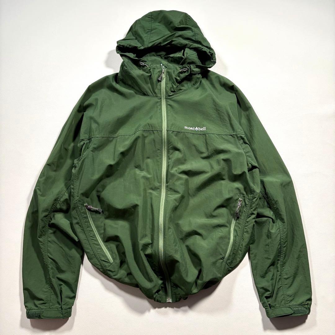 美品 L モンベル ナイロン マウンテンパーカー ライトシェルパーカー