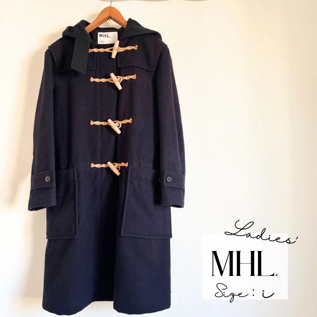 【一点限り】MHL. ダッフルコート レディース ネイビー サイズI fredy emue（フレディエミュ） ダッフルコート コート 「追加生産決定