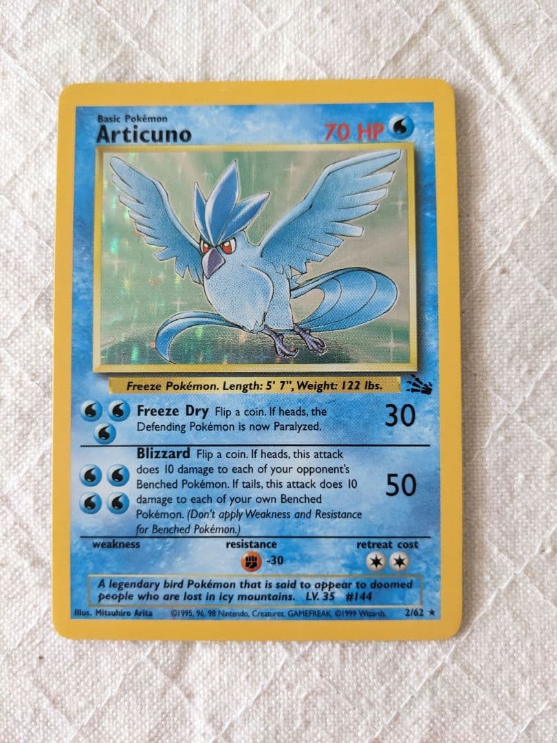 英語版初期　ポケモンカード　Articuno holo