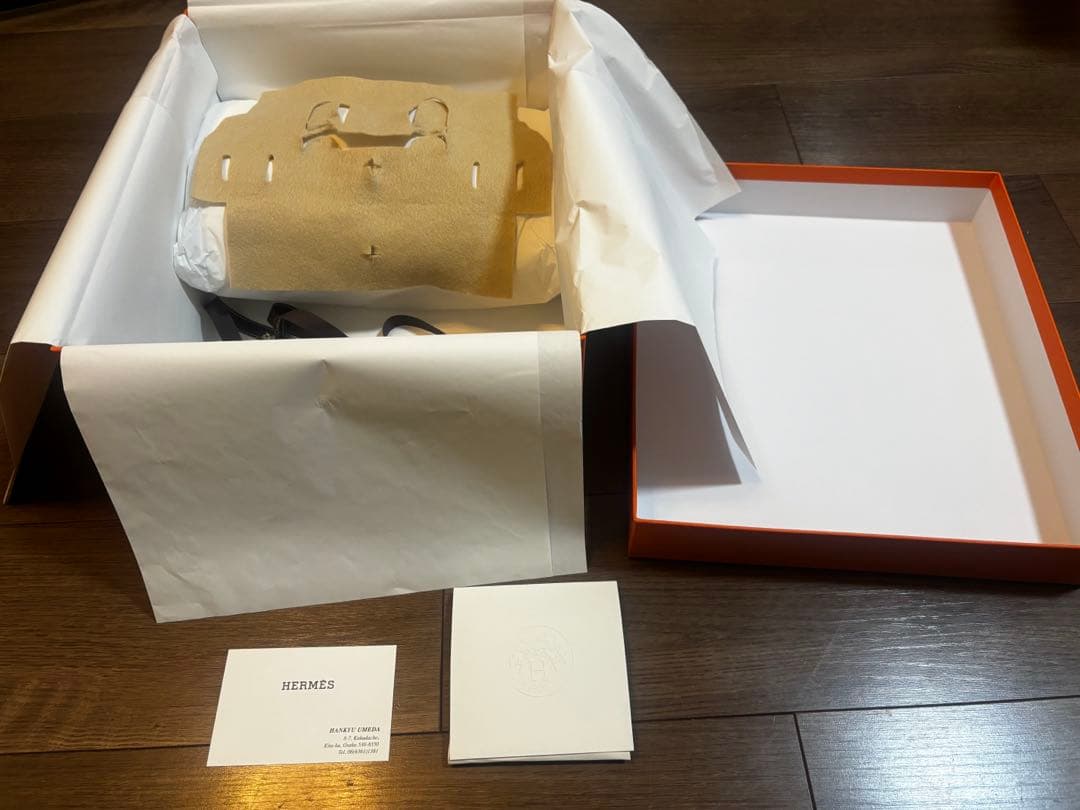 エルメス　バーキン25 空箱 エルメス バーキン 25 エクリュブルービル/ブルーフランス/パラジウム