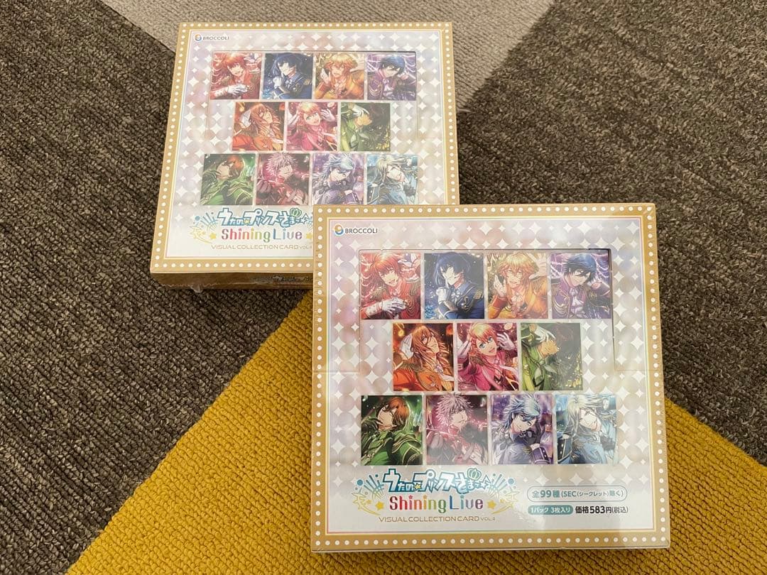【新品未開封】うたプリ シャニライ ビジュコレ カード Vol.4 BOX 2箱 1Box10Pack入り】うたの☆プリンスさまっ♪ Shining Live ビジュアル