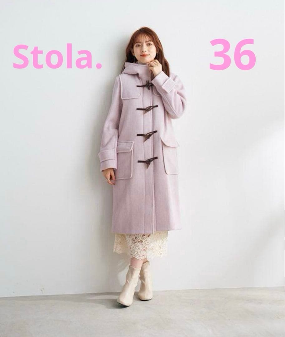 ♡美品♡ Stola.ストラ ダッフルコート　フード付き ピンク系 36
