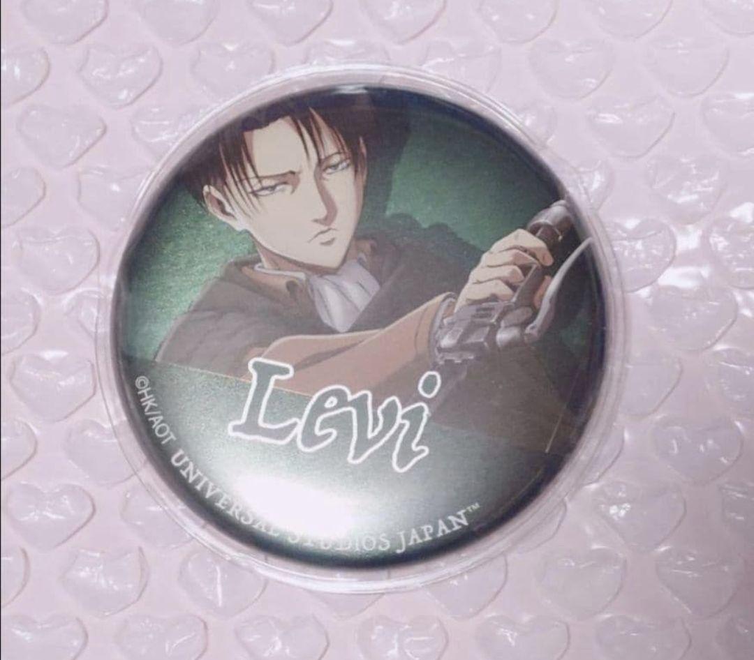 進撃の巨人 リヴァイ USJ限定 缶バッジ attack on titan
