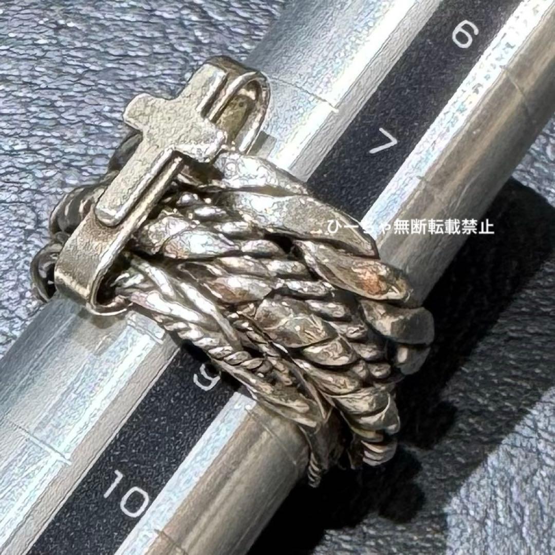 美品】hyde着 gunda ロザリーリング 9号 指輪 クロス シルバー - メルカリ