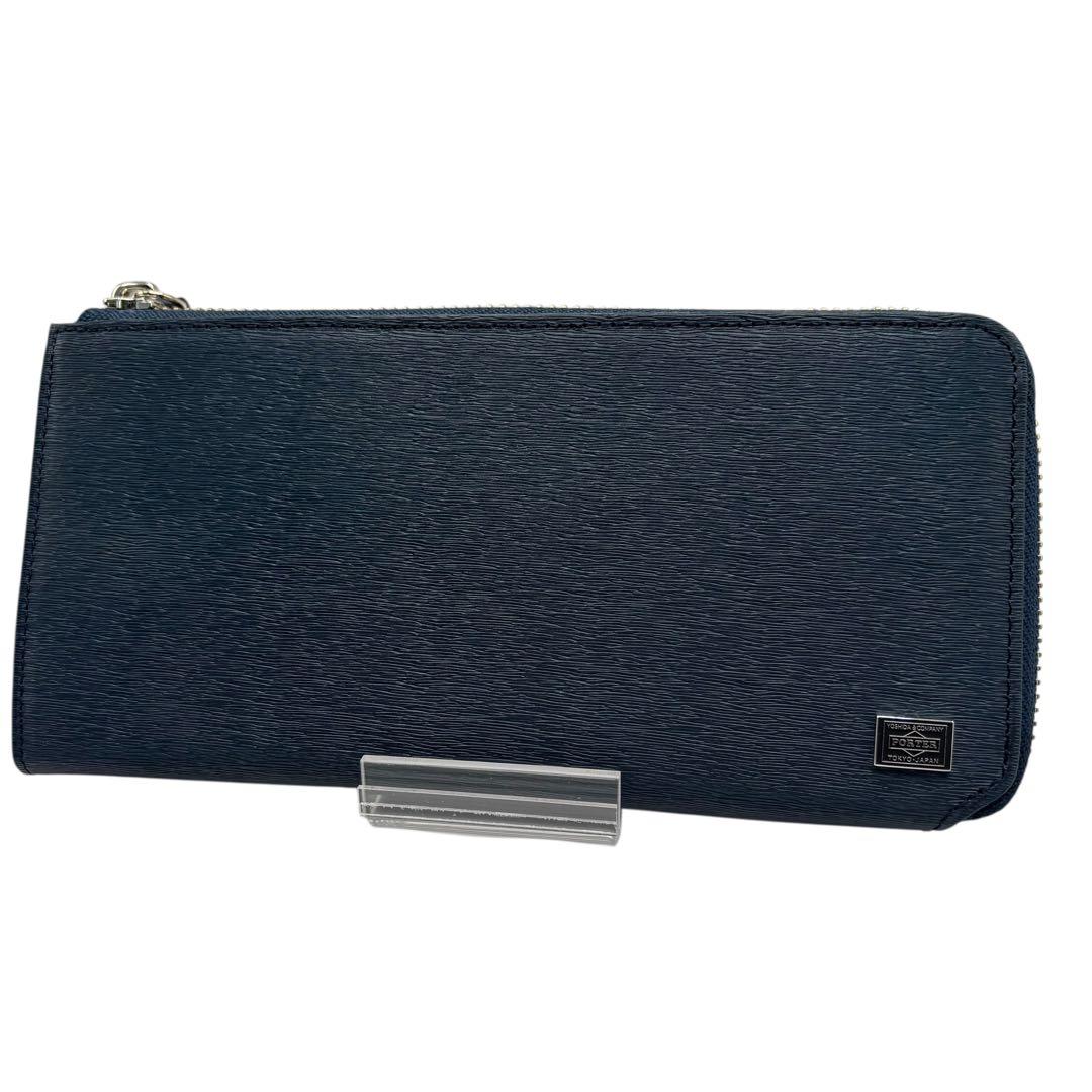 新品 PORTER CURRENT カレント L字ファスナー 長財布 ネイビー