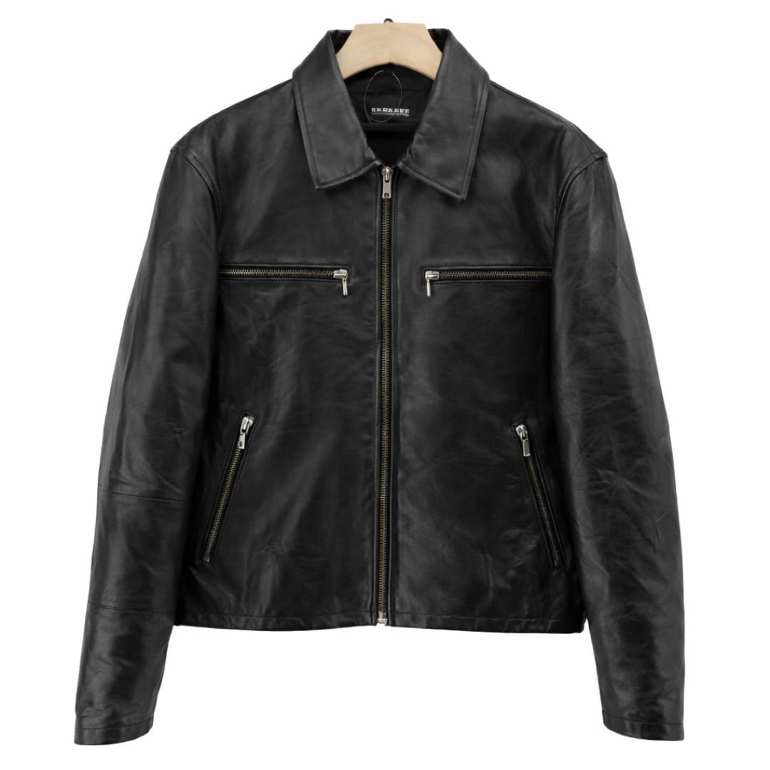 牛革 leather jacket 短丈 レザージャケット
