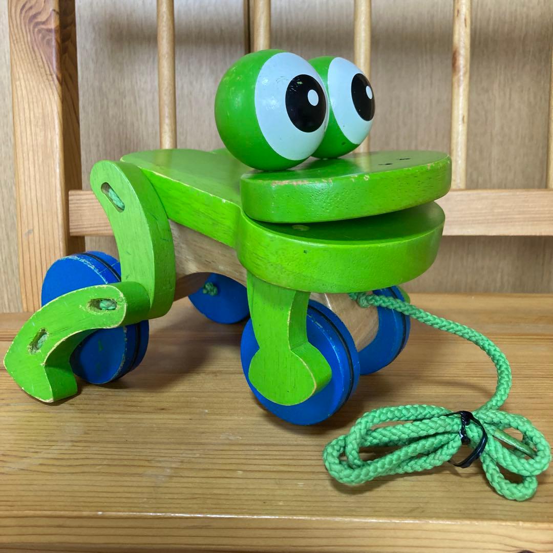 スポーツトイ・アクショントイ Melissa & Doug Frolicking Frog Pull Toy