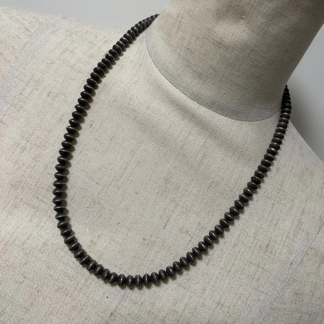 Used ナバホ族 Jan Mariano ハンドメイドビーズネックレスソロバン