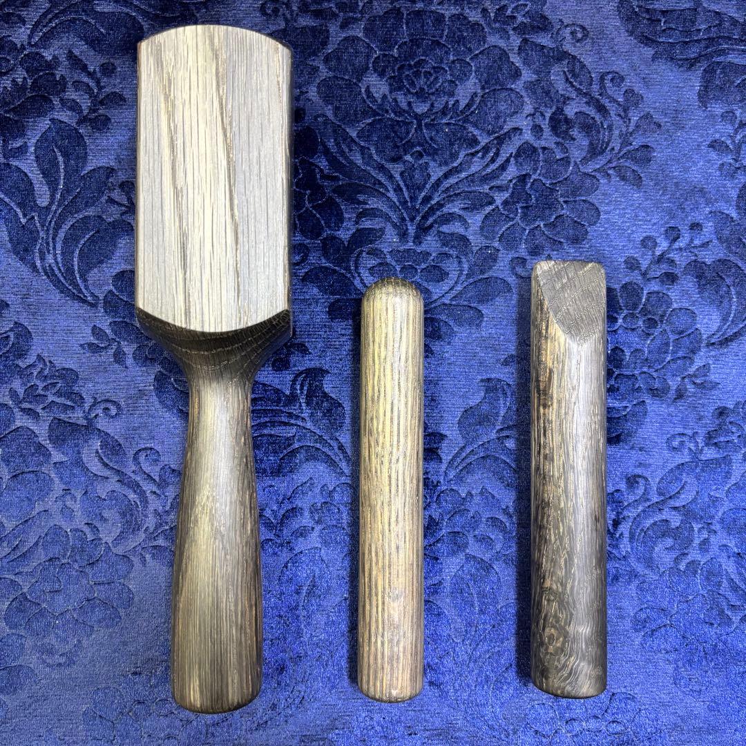 鉄媒染 楢（なら）の日本製トークセン3点セット 四角型コーン