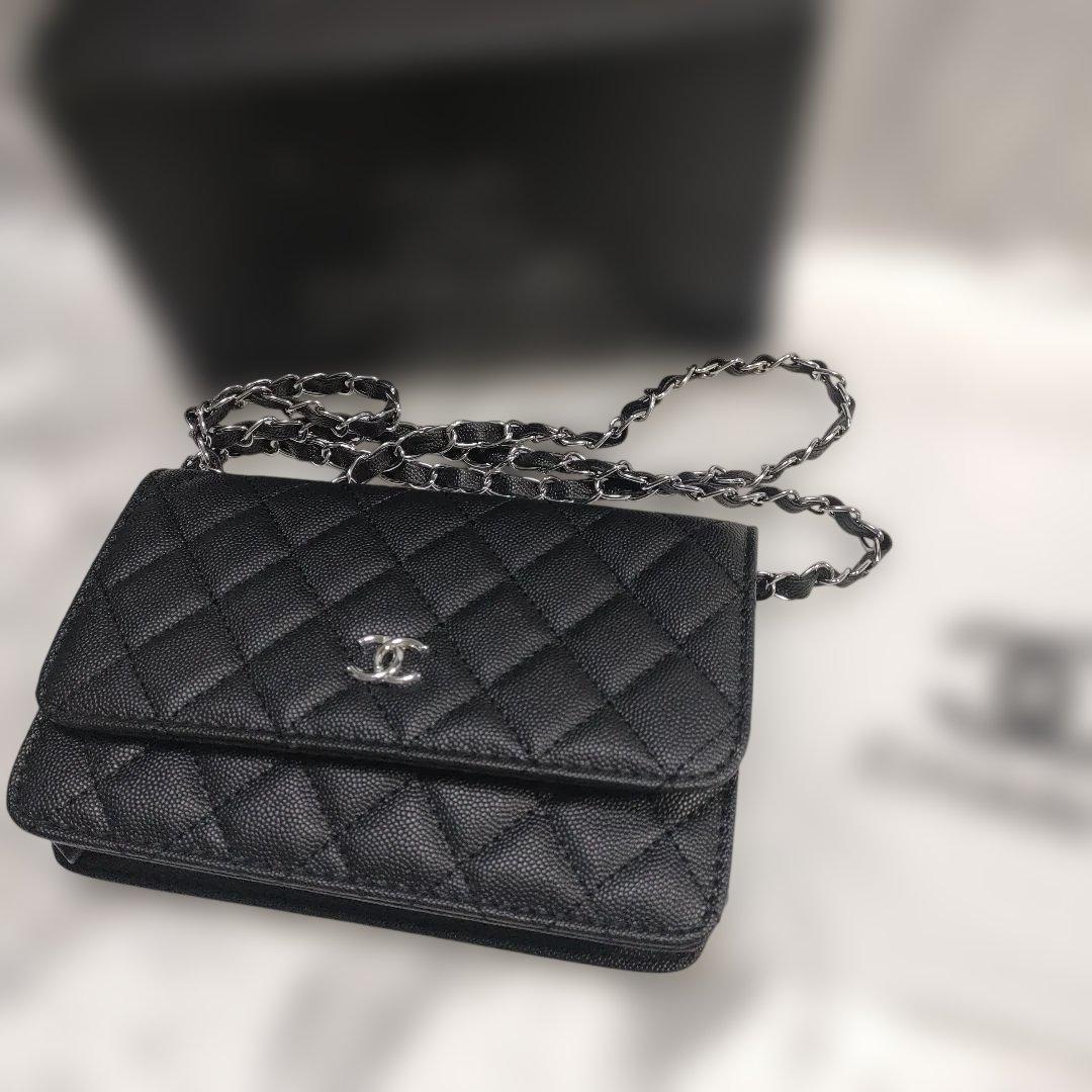 シャネル ショルダーバッグ シルバー ノベルティ 楽天市場】【中古】 CHANEL シャネル マトラッセ レザー チェーン