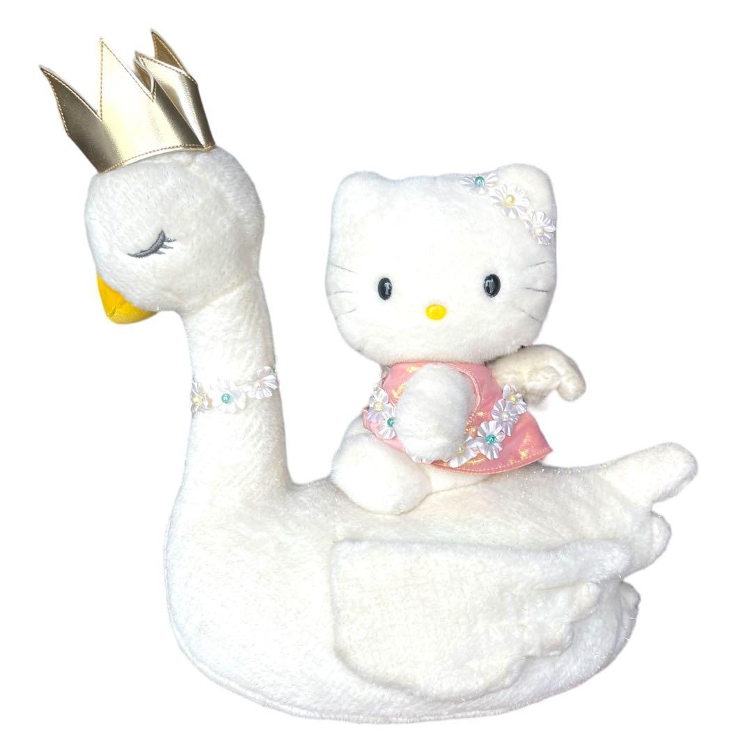 サンリオ ハローキティ スワン 白鳥 ぬいぐるみ 25周年 Lサイズ - メルカリ