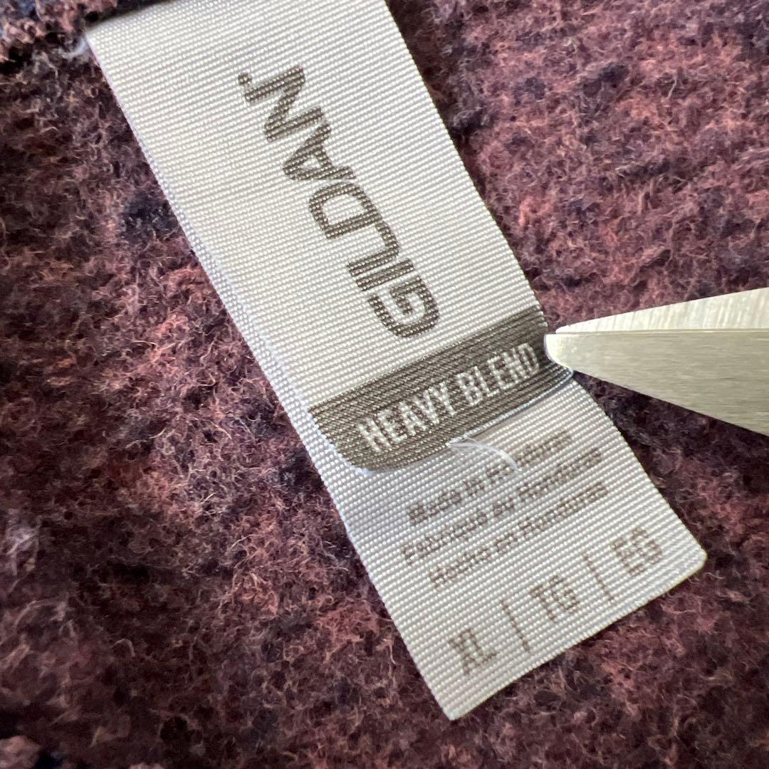 一点物 Boro 鬼フェード ボロ パーカー ジップアップ パープル