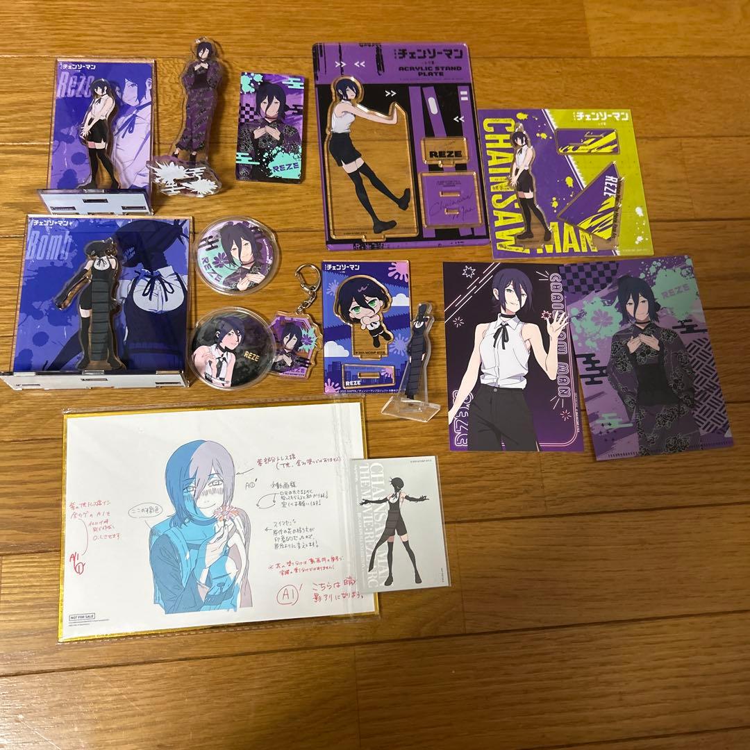 チェンソーマン　レぜ　アクリルスタンド　特典　まとめ売り　台湾 PochiMart】劇場版『チェンソーマン レゼ篇』OMATSURI POP UP SHOP