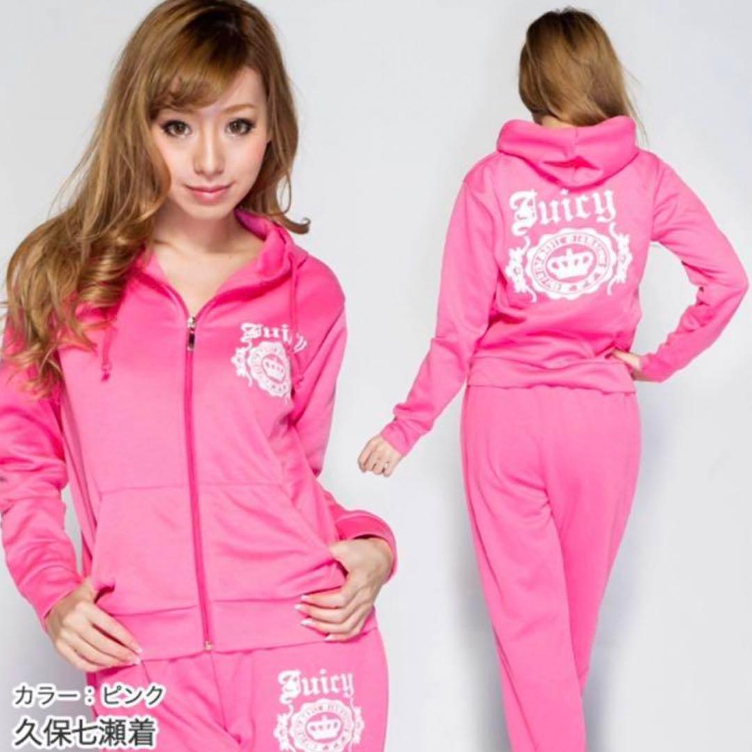 新品】ピンク セットアップ スウェット パーカー クラウンロゴ M