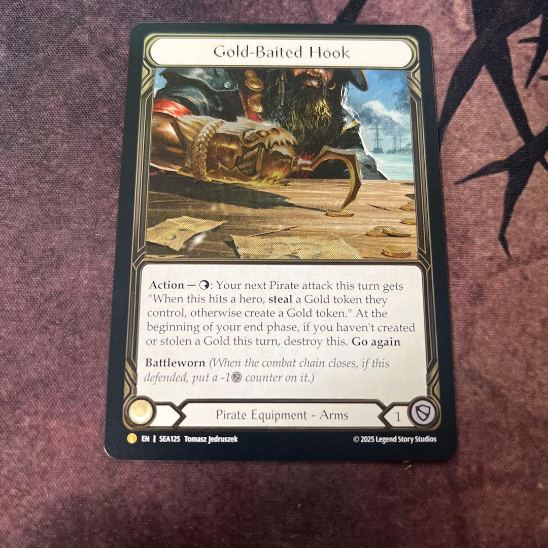 fab gold-baited hook cold foil 黄金のフックcf