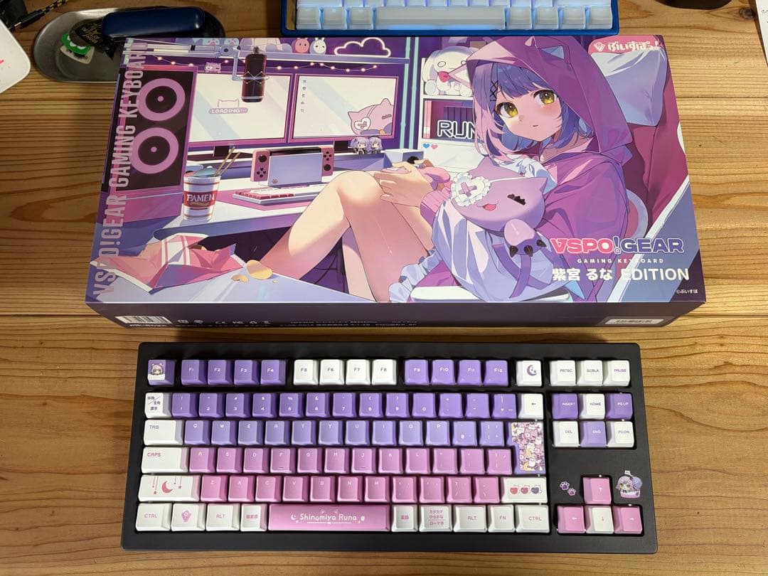 ぶいすぽ キーボード 紫宮るなEdition - メルカリ