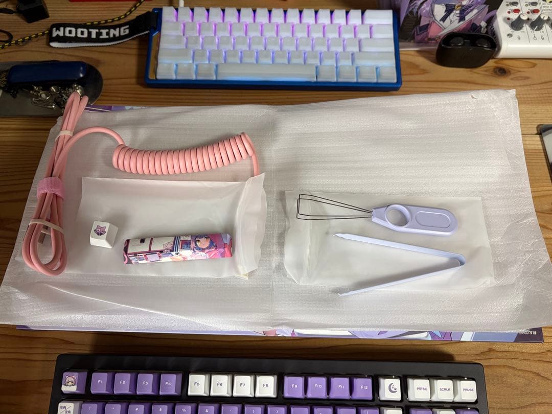 ぶいすぽ キーボード 紫宮るなEdition - メルカリ