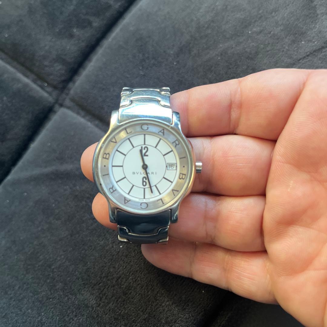 BVLGARI シルバーアナログ時計 Bvlgari Bulgari Chronograph Silver Dial Swiss Automatic 42mm BB 42