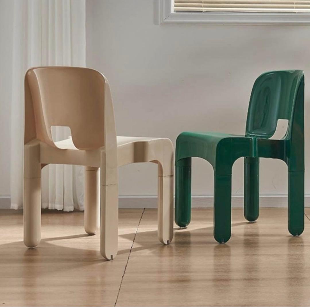 ダイニングチェア グリーン 北欧風 直接引き取り可 在庫2点