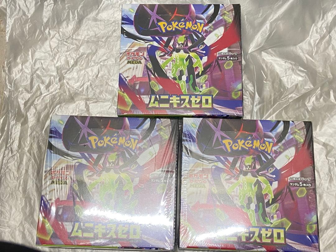 【シュリンク付き】ポケモンカードゲーム ムニキスゼロ 3BOX 新品未開封