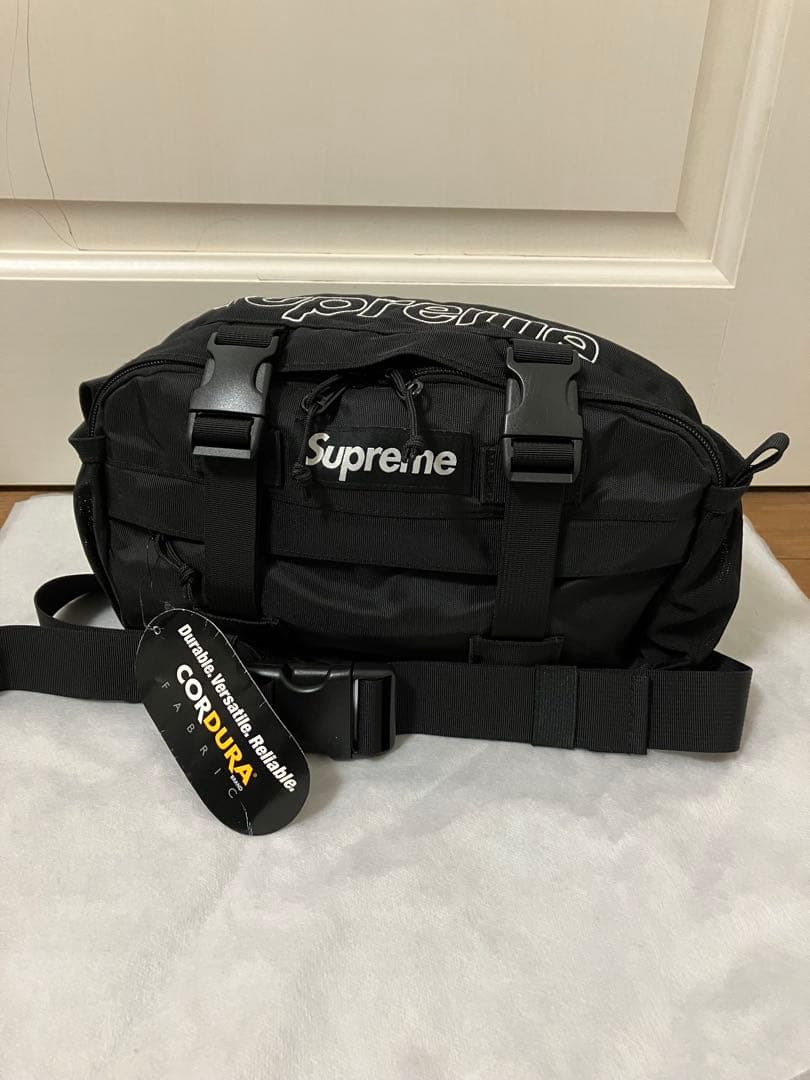 シュプリーム 19FW ウエストバッグ ブラック