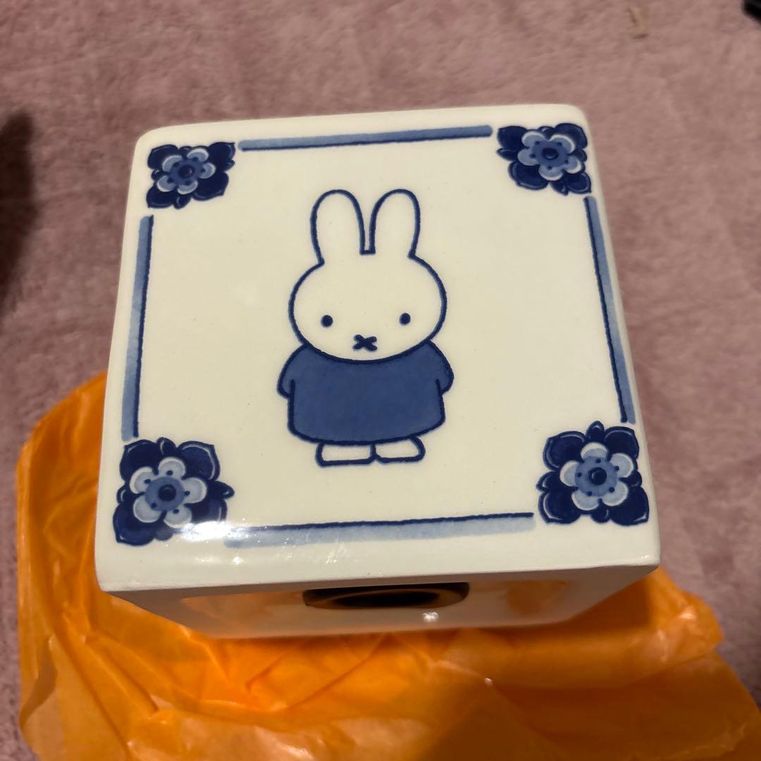 ①関西万博 ミッフィー 貯金箱 オランダ館 Royal Delft デルフト陶器