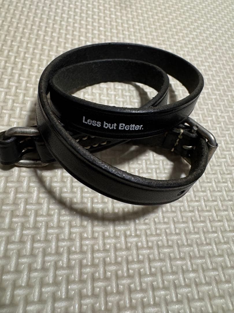 undercover Less but Better レザーブレスレット 黒