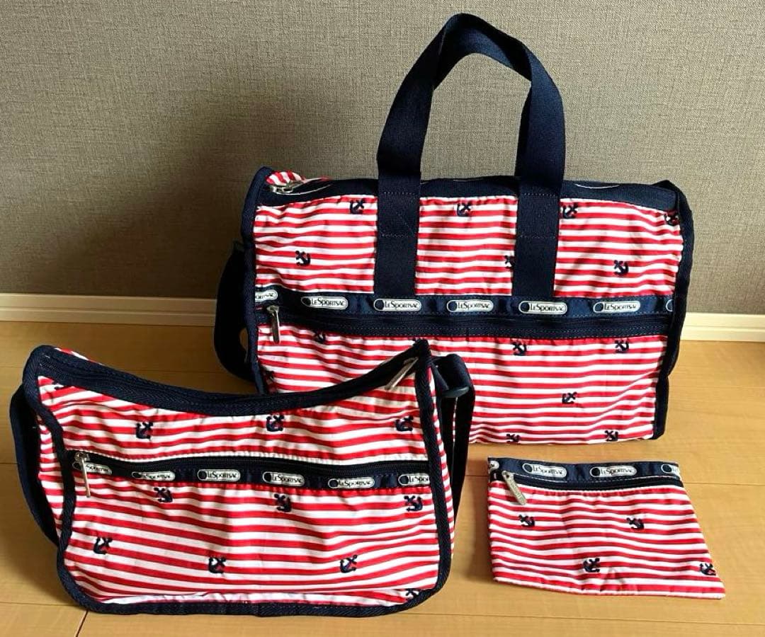 大幅値下げ【美品】レア レスポートサック アンカーズアウェイ セットミニポーチ付