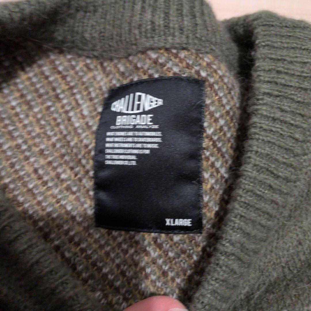 Challenger ペイズリー柄ニット XL - メルカリ