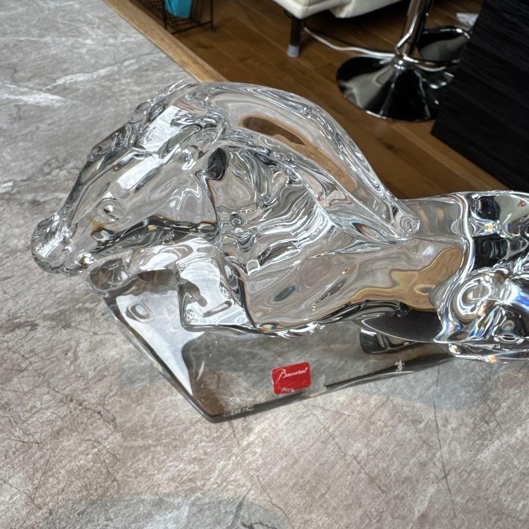 Baccarat クリスタル馬の彫刻