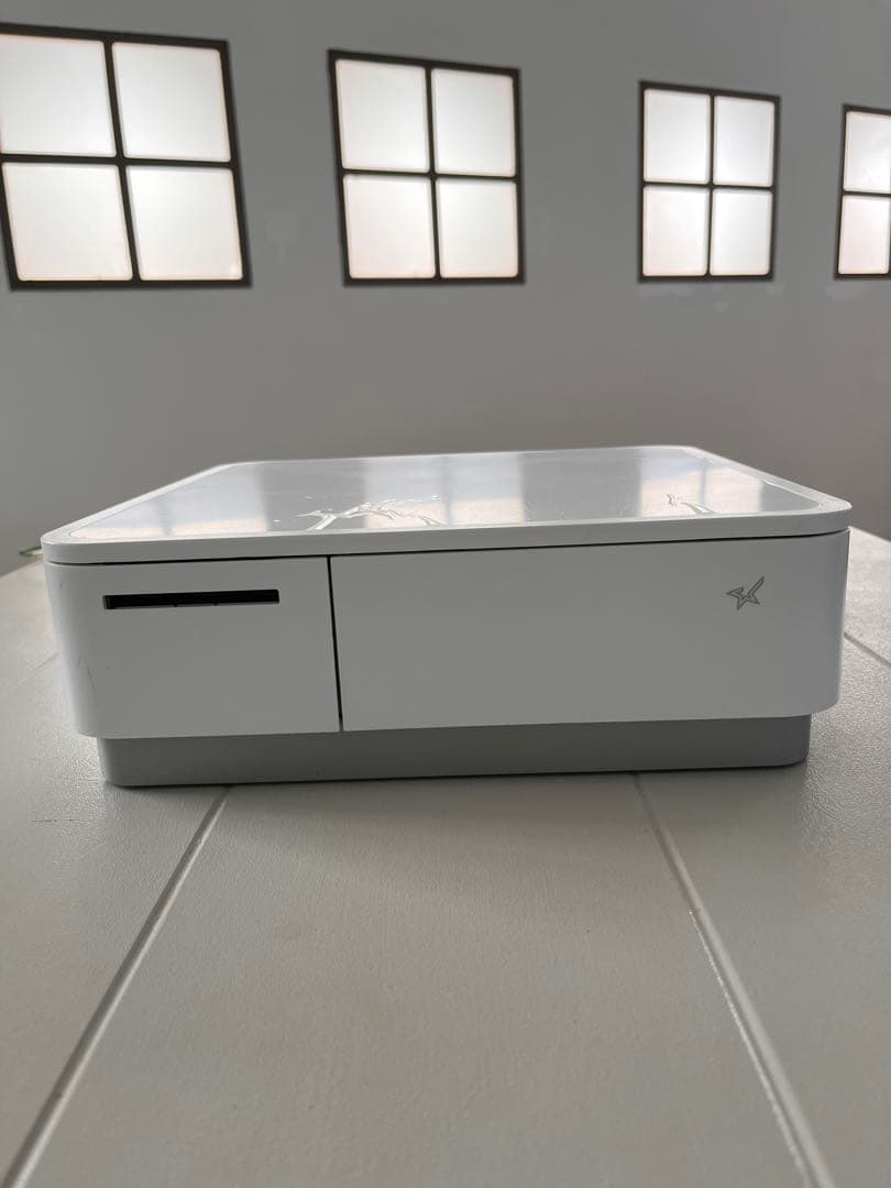 【美品】【完動】スター精密プリンター付キャッシュドロアMPOP10-WHT-JP