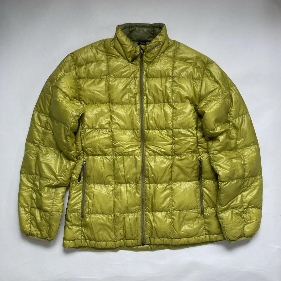 mont-bell モンベル U.L.ダウンジャケット メンズMサイズ 黄緑 - メルカリ