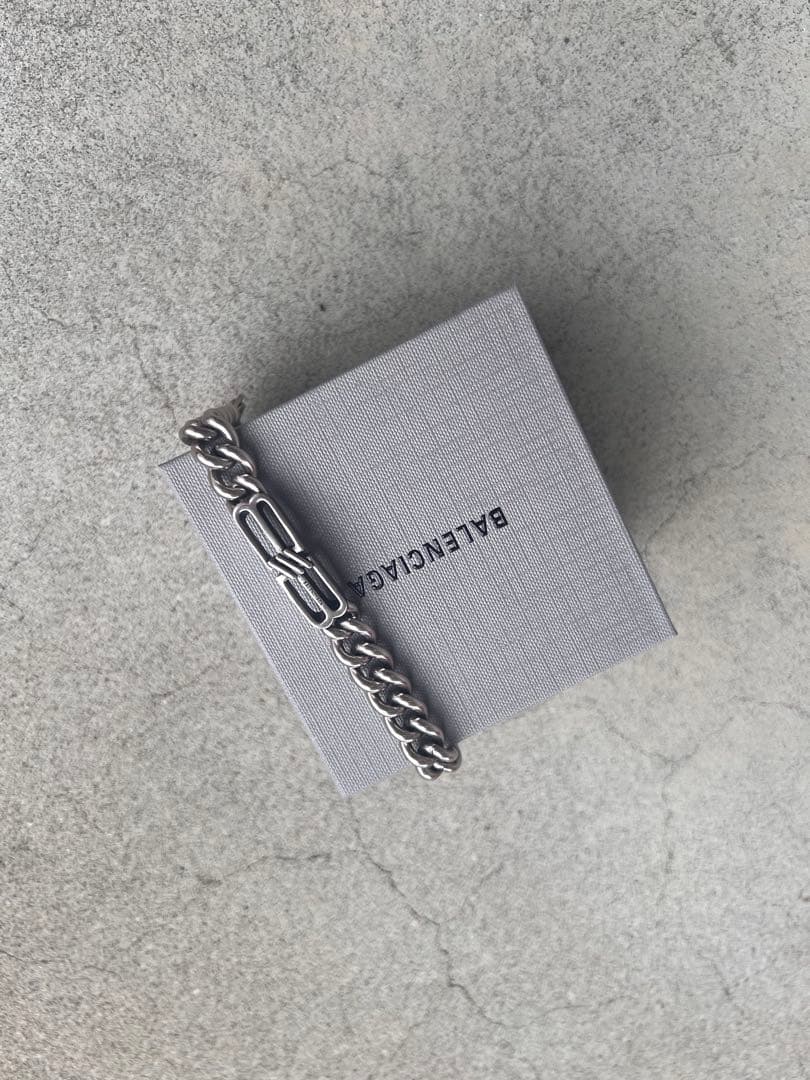 BALENCIAGA チェーンブレスレット 箱付き　Mサイズ