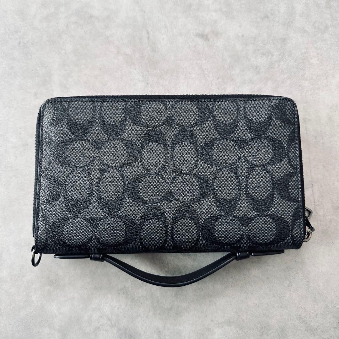 COACH ダブル ジップ トラベル オーガナイザー・シグネチャー