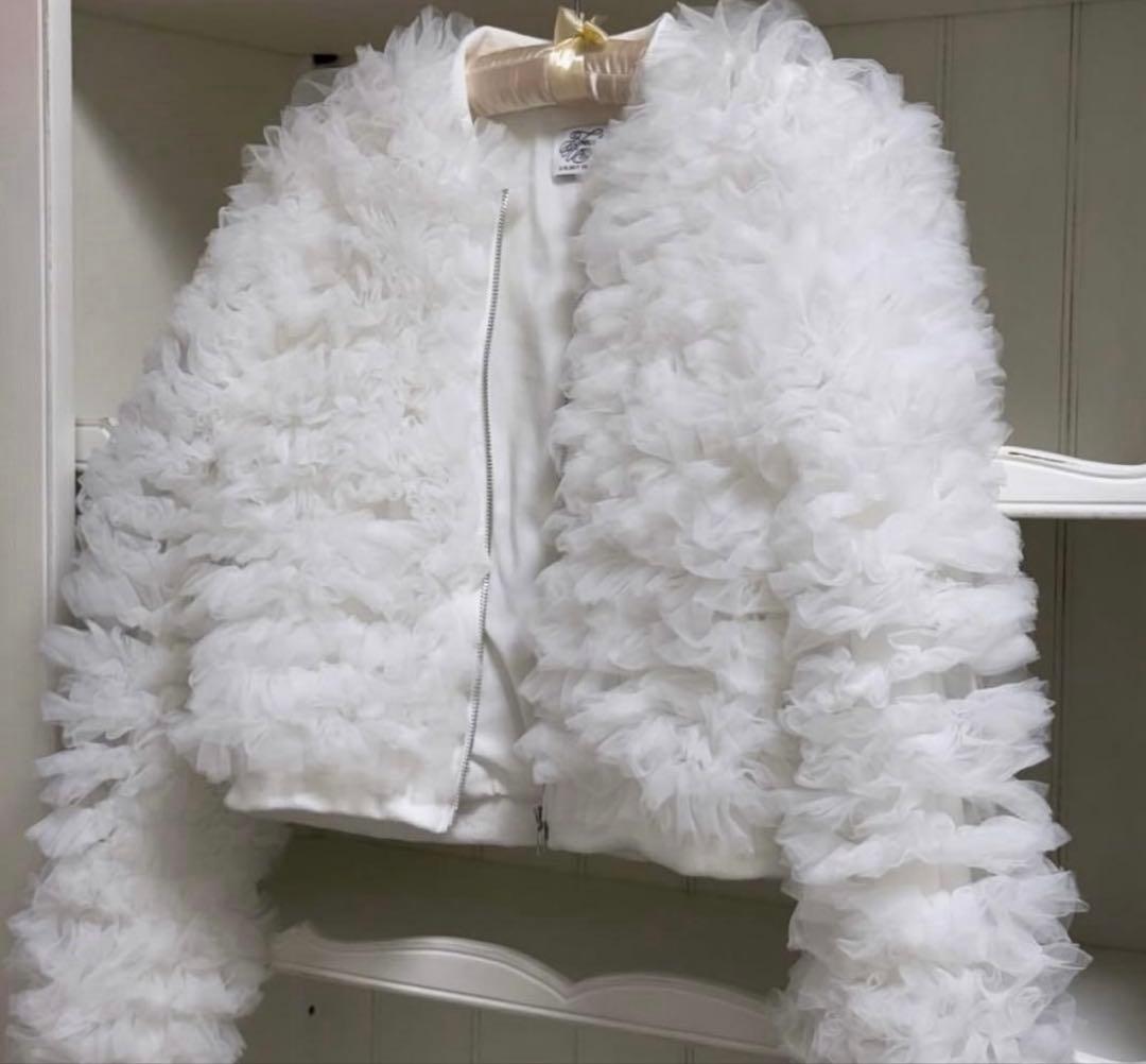 treat urself volume tulle jacket ホワイト Ballerina