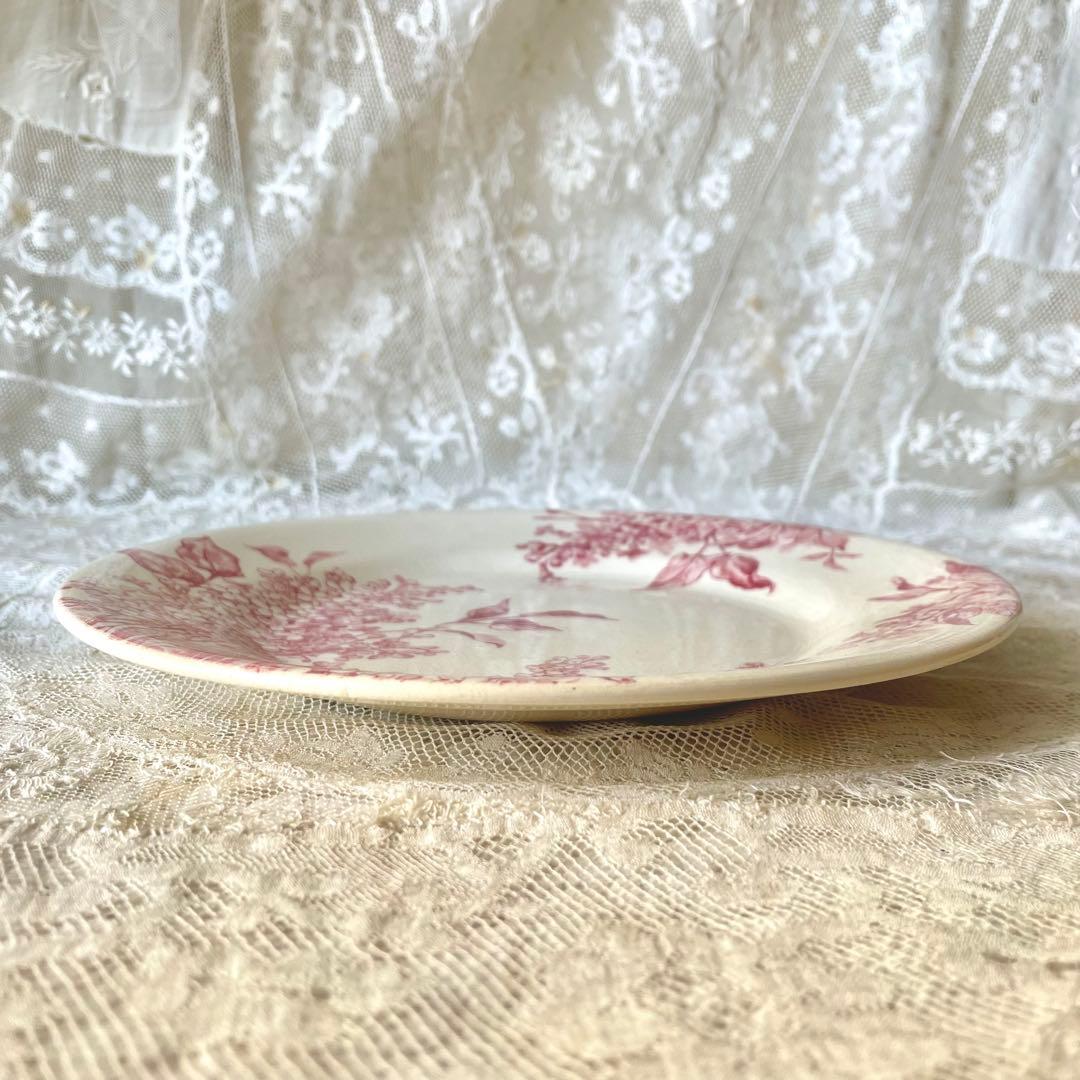 希少】ジアンLILAS 平皿③デザートプレート リラ フランスアンティーク