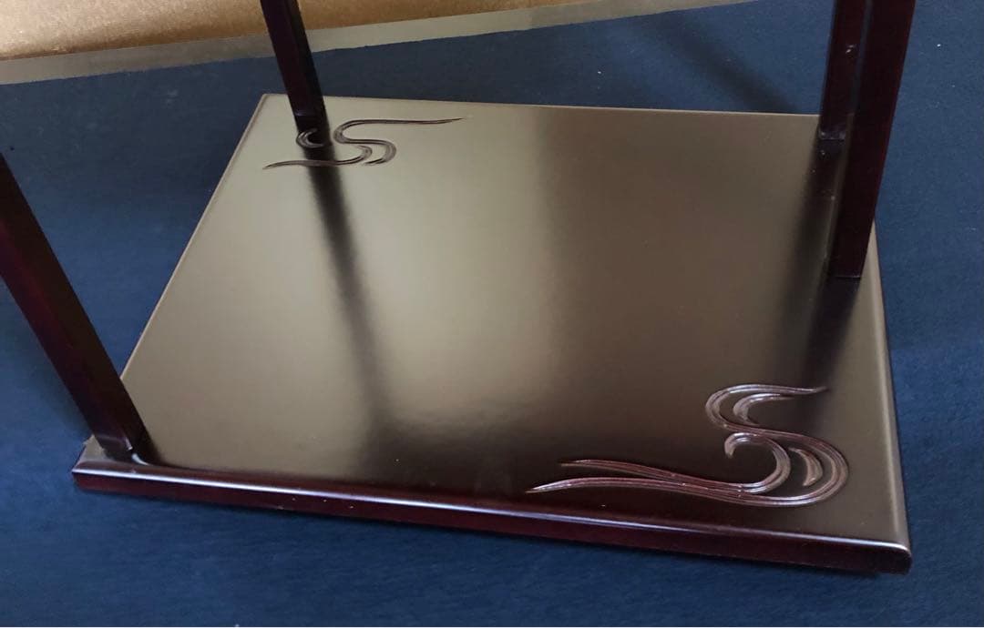 《レ》茶道具 溜塗 山雲棚 組立式 元箱　251111う6