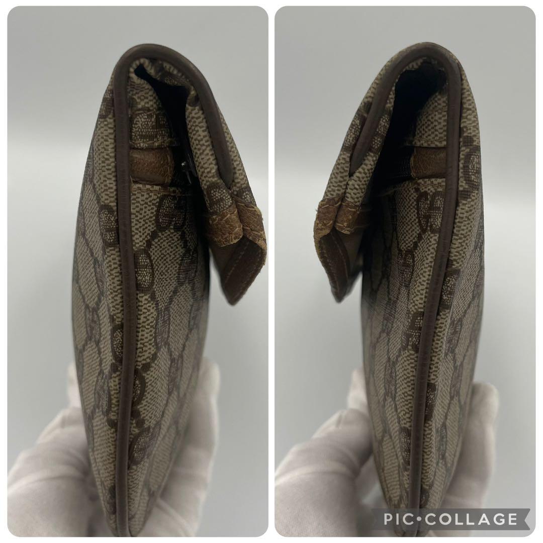 GUCCI グッチ ポーチ ggスプリーム PVC オールドグッチ - メルカリ