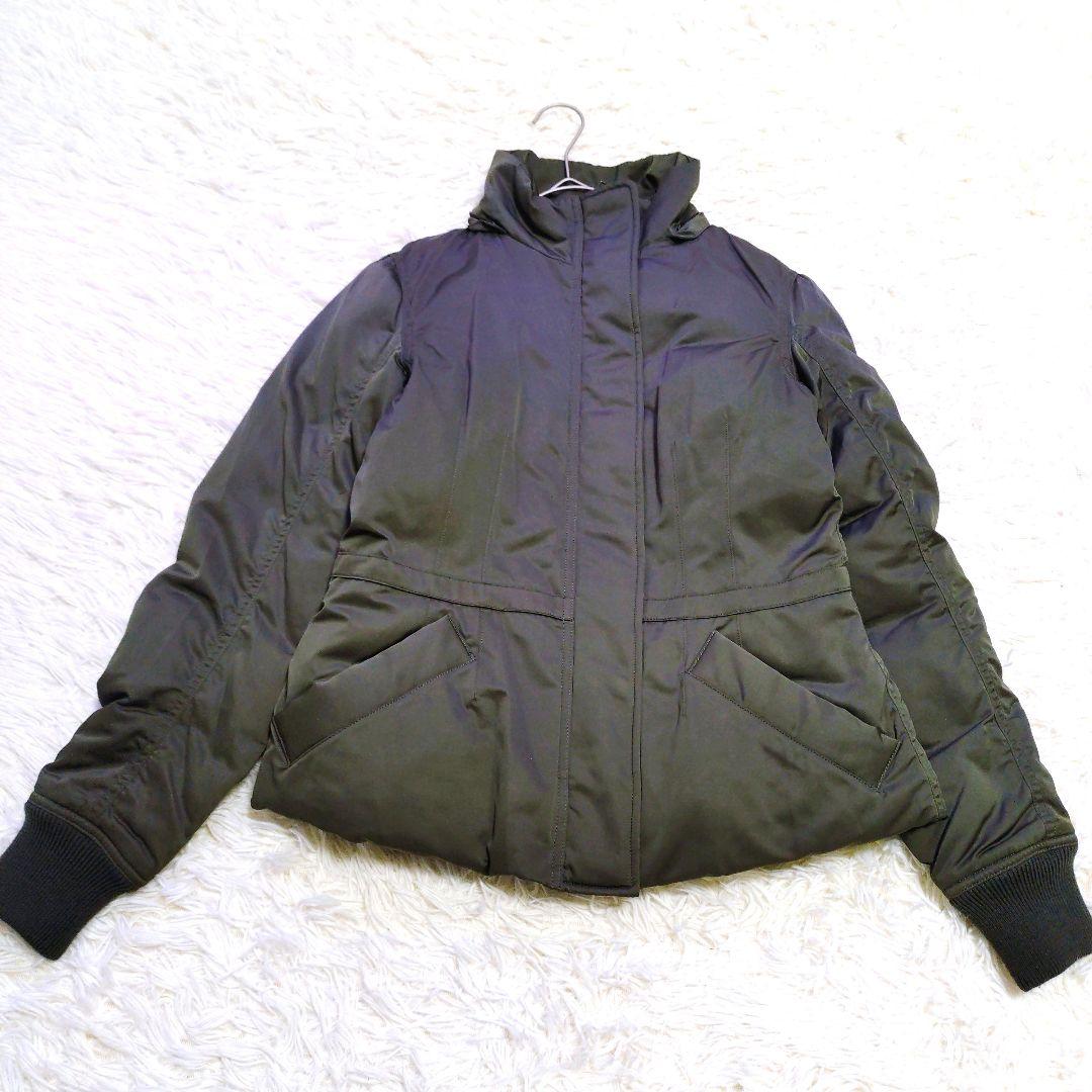 タグ付き】セオリー リアルファー付き ダウンジャケット 緑系 カーキ S
