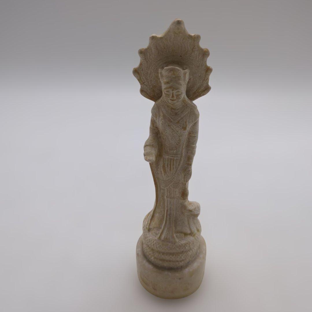 一点物　置物　美術品　アンティーク雑貨　観音菩薩立像