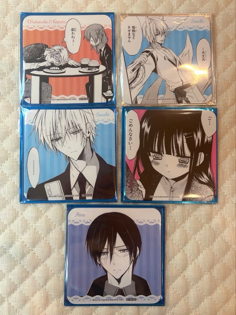 妖狐×僕SS 藤原ここあ コラボカフェ コースター 5種セット - メルカリ