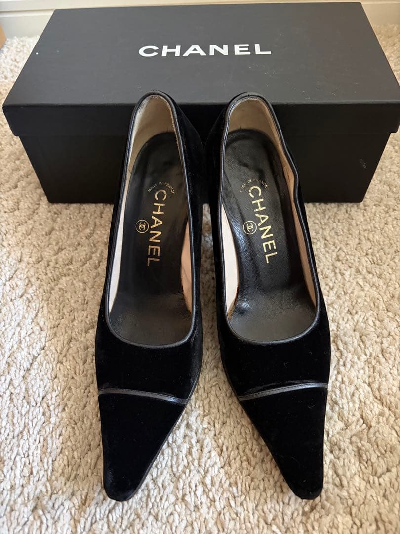 CHANEL パンプス　黒　34.5