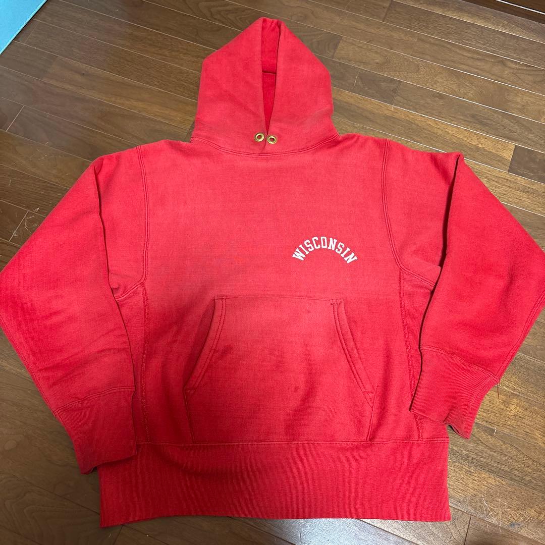 80s トリコタグ Champion リバースウィーブ パーカー