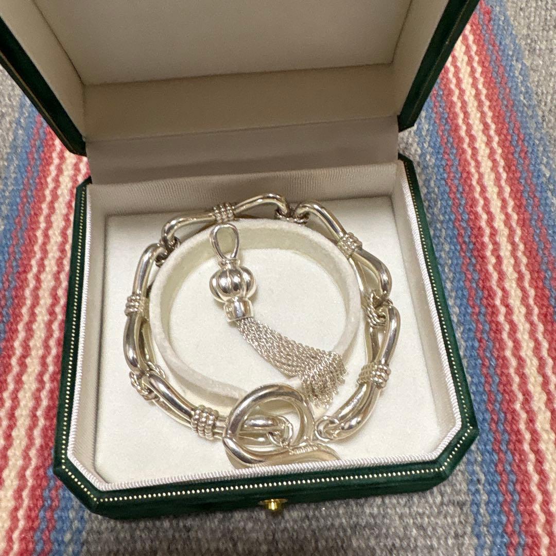 Santaku シルバー タッセル付きブレスレット - メルカリ