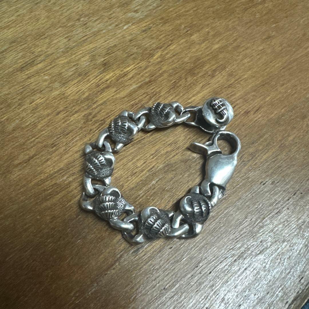 シルバー950チェーンブレスレット クロウ 爪モチーフ ブレスレットヴィンテージ