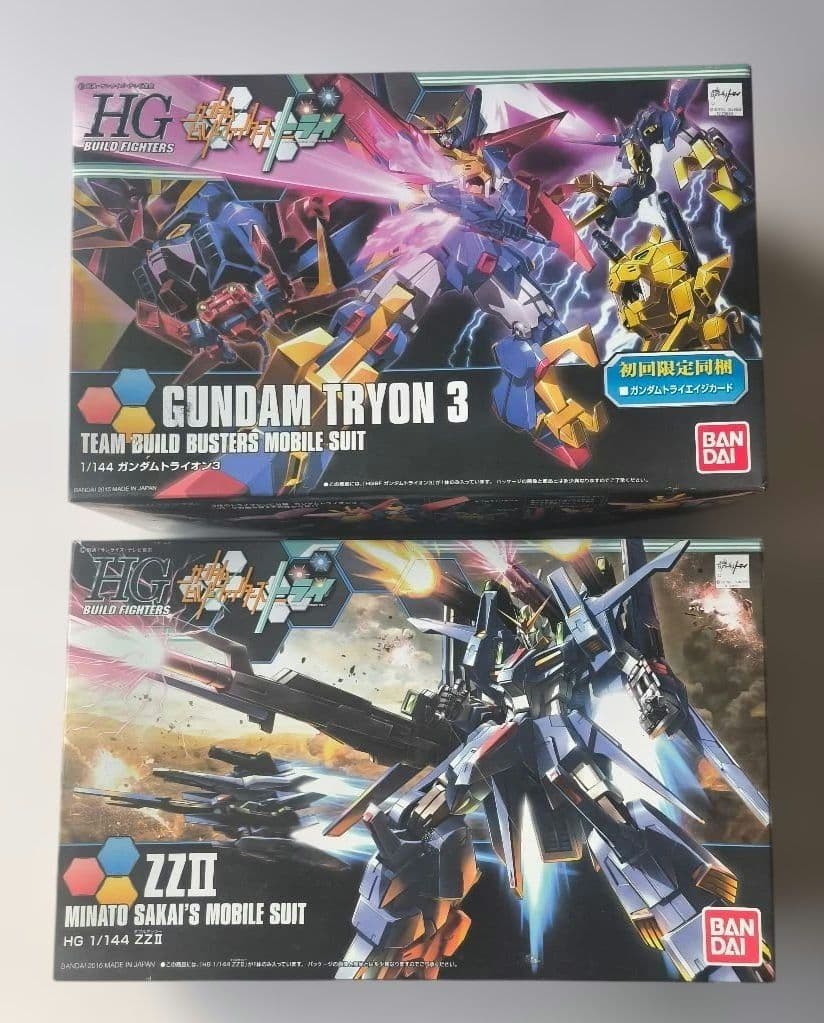 HG GUNDAM トライオン 3 & ZZ II セット